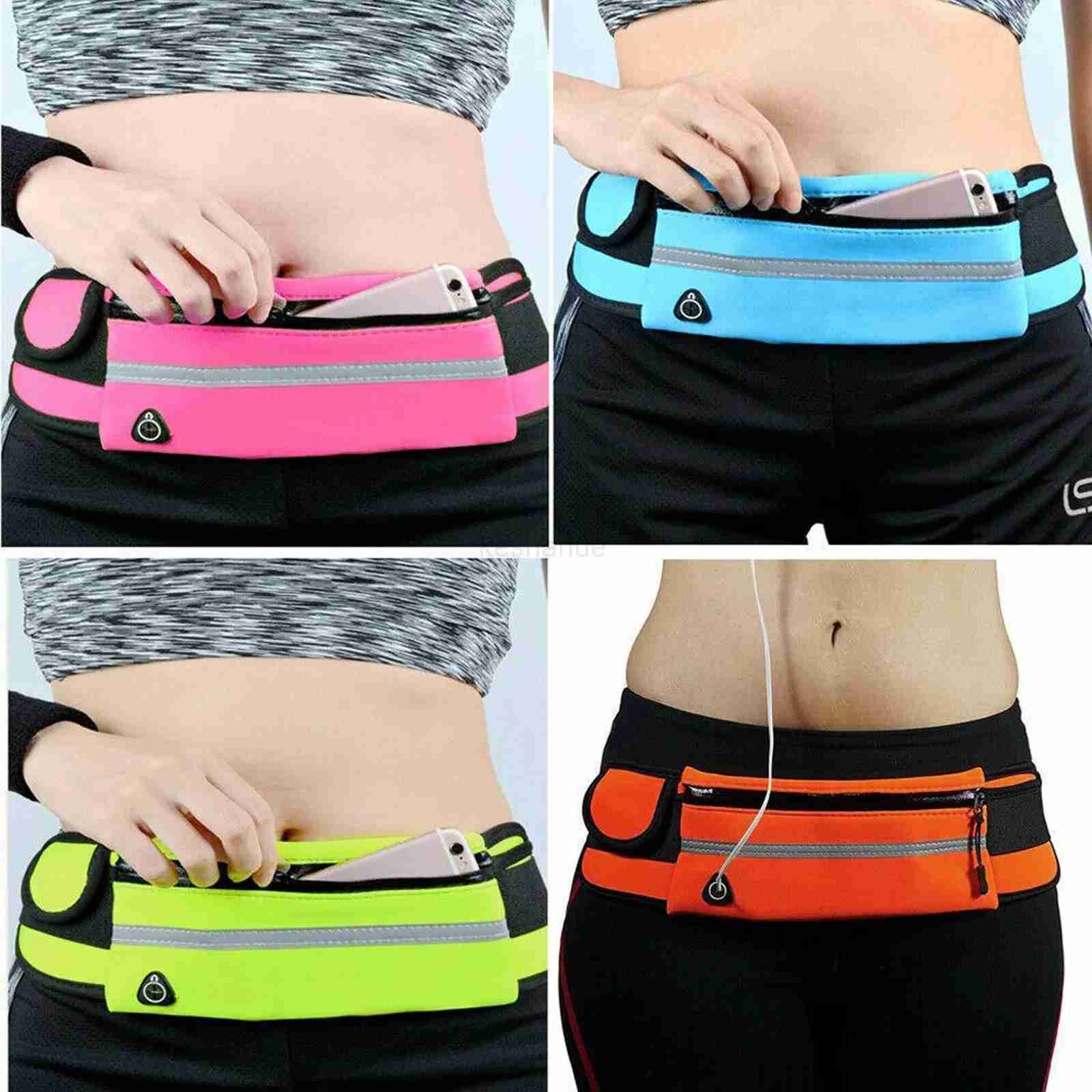 Running Waist Pouch Belt Women Men Fanny Waist Pack Multifunction Invisible Running Waist Bag Portable Outdoor Travel Sports BagXJ240720