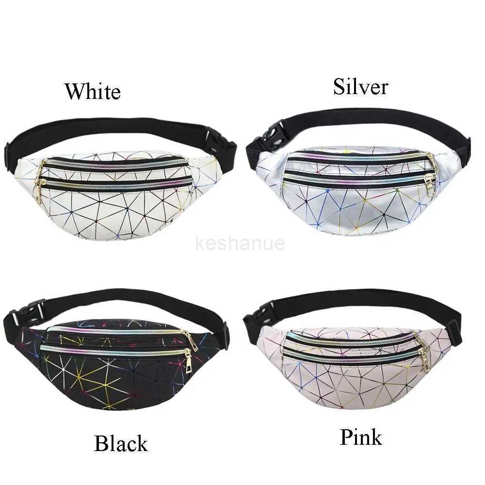 New Fashion Women Waist Packs Fanny Pack Pouch Hip Purse Satchel Laser Belt Bags Geometric Patterns WalletXJ240720