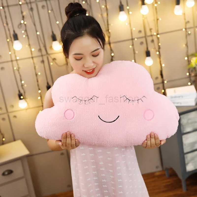 Plush Sky Pillows Emotional Moon Star Cloud Shaped Pillow Pink White Grey Room Chair Decor Seat CushionB270720