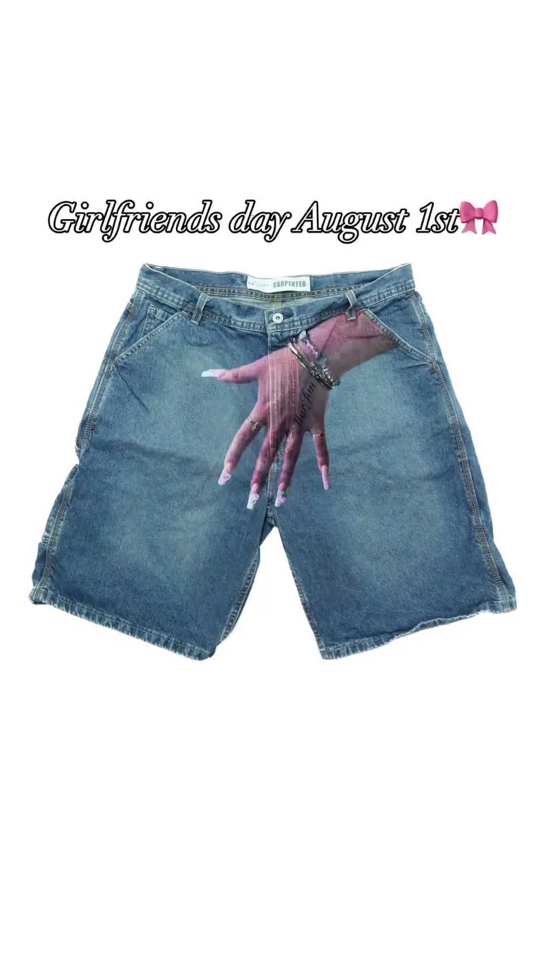 Hip Hop Y2K Shorts Pants Mens Hand Graphic Print Vintage Baggy Denim Gym Shorts New Harajuku Gothic Sweatpants Basketball Shorts M240720