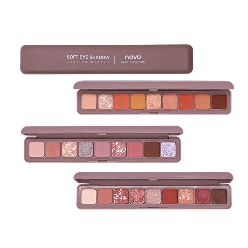 Novo Brand 9 Colors Glitter Galaxy Eye Shadow Palette Pigment Shimmer Matte Eye shadow Makeup Flash Shine Diamond Shadow Kit zxx240720
