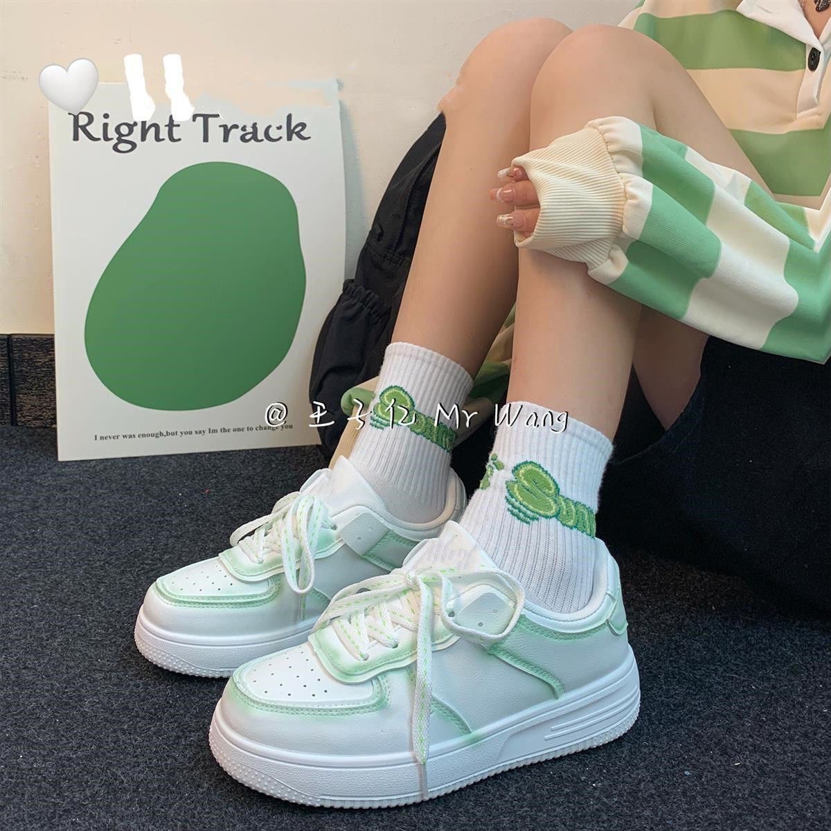 Little DR Sneakers for Women Korean Style White Casual Sport Board Shoes Student Niche Fashion Breathable Female Versatile Ladies Women's shoes