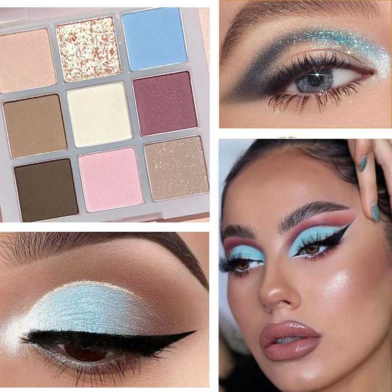 9 Colors Korean Eye Shadow Palette Girlcult Female Makeup Rare Beauty Eye Make-up Pallet Glitter Mini Travel Size Eyeshadow zxx240720
