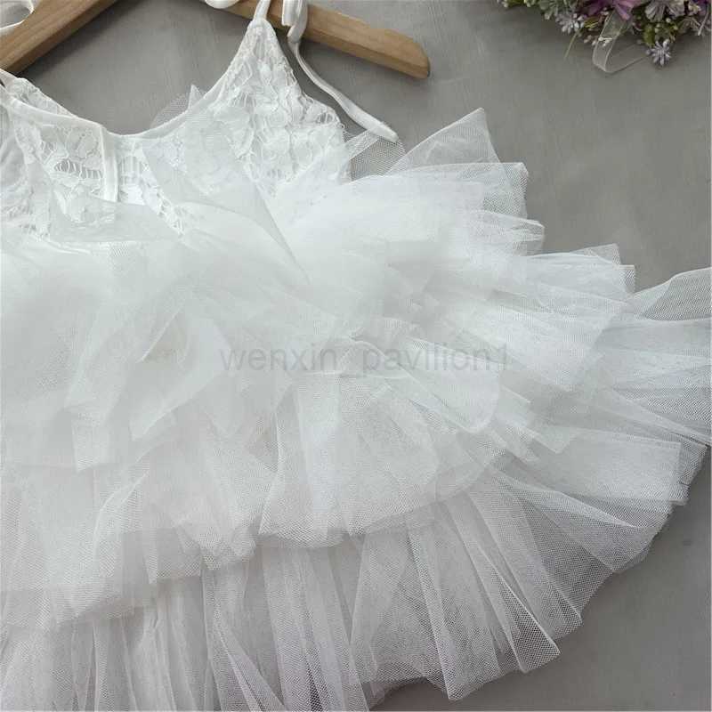 Toddler Girls Lace Tutu Dress for Kids Lovely Layers Lolita Costume Fashion Baby Birthday Party Gown Boutique WearXJ240720