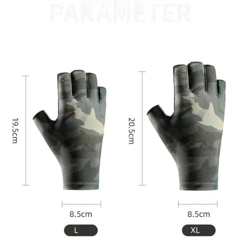 Sports Gloves Fishing Gloves Half Finger Sun Protection Cycling Gloves Fitness Gym Sun Glove for Women Men Outdoor Sports Breathable Anti-Slip z240720