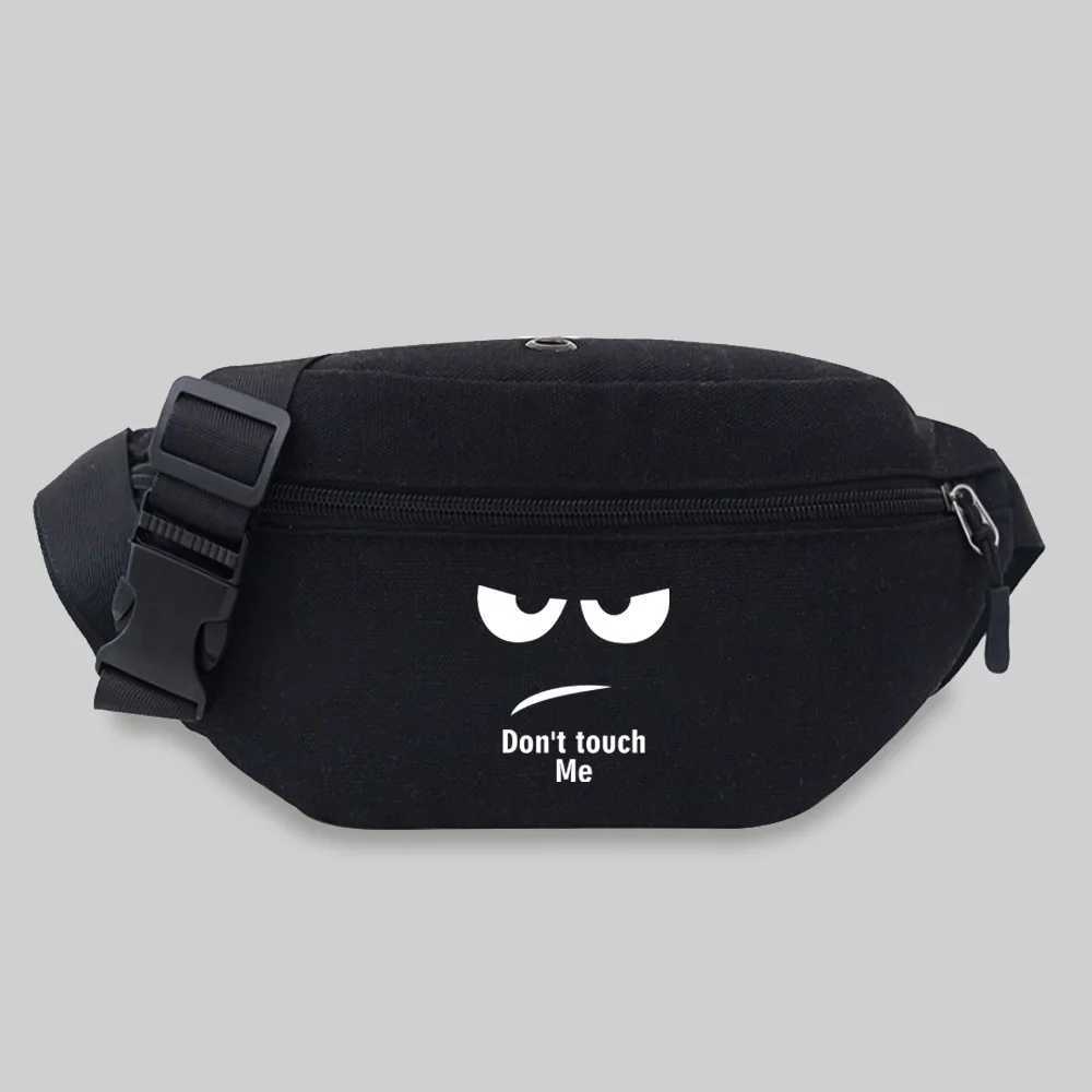 Fashion Chest Messenger Bags Women Travel Waist Bag White Picture Series Shoulder Crossbody Bag Outdoor Sports Waist Storage BagXJ240720