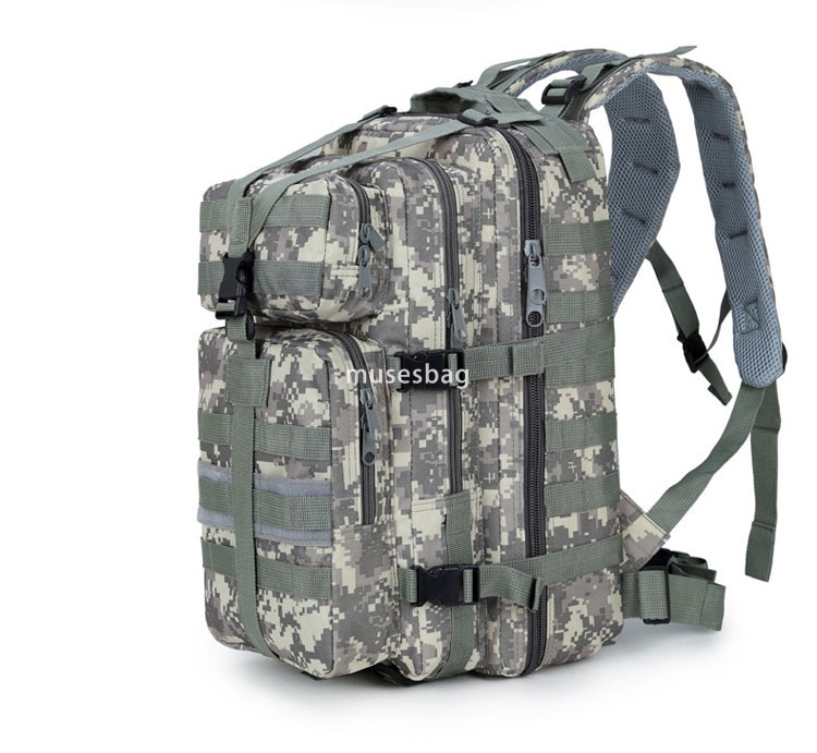 New Oxford Cloth Medium 3P Attack Tactical Backpack for Military Fans Outdoor Backpack CS Camouflage Bag 35L