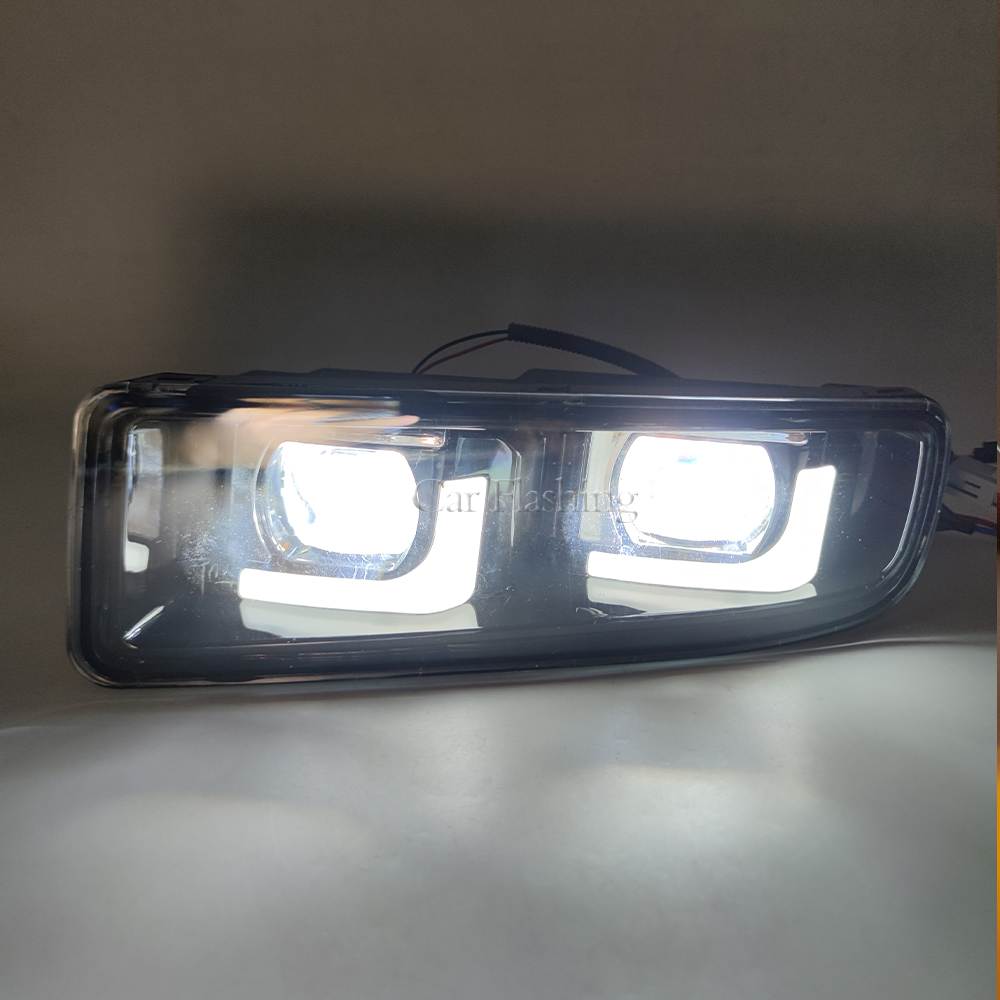 Car DRL For Lexus LX470 1998-2007 LED Turn Signal Daytime Running Light Daylight Front Bumper Fog Light Assembly Fog Lamp