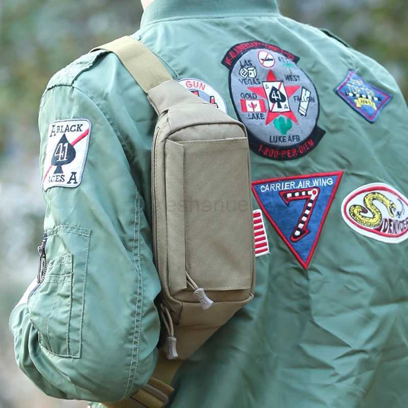 Mens Waist Bag Tactical Pouch Men Shoulder Belt Bags Hip Sack Oxford Cloth Belly Waterproof Banana Male Fanny Pack for PhoneXJ240720