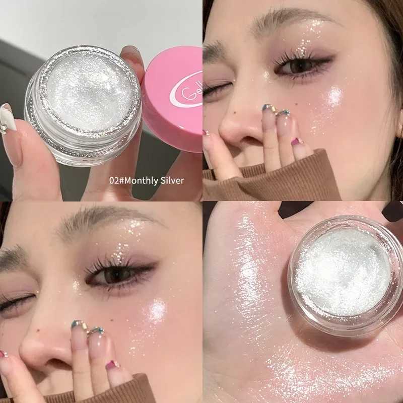 Monochrome Glitter Liquid Eyeshadow Cream Texture Eye Face Highlighter Lasting Eyeshadow Shimmer Diamond Eye Makeup Cosmetics zxx240720