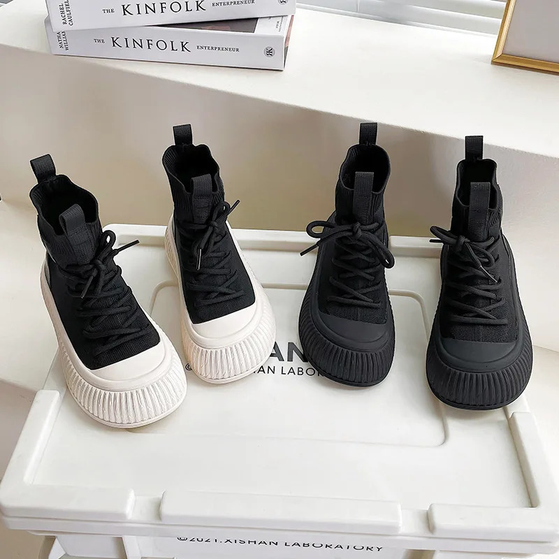 Girls Socks Boots Spring and Autumn Childrens Breathable Casual Flying Woven Shoes for Boys 240710