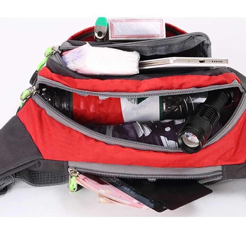Travel Waist Bag Zipper Outdoor Sports Shoulder Bag Mens and Womens Waterproof Fashion Large-capacity AdjustableXJ240720