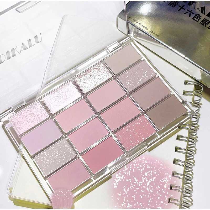 16 color pearlescent eye shadow palette shimmer eye shadow highlight waterproof high-quality professional cosmeticsW240730