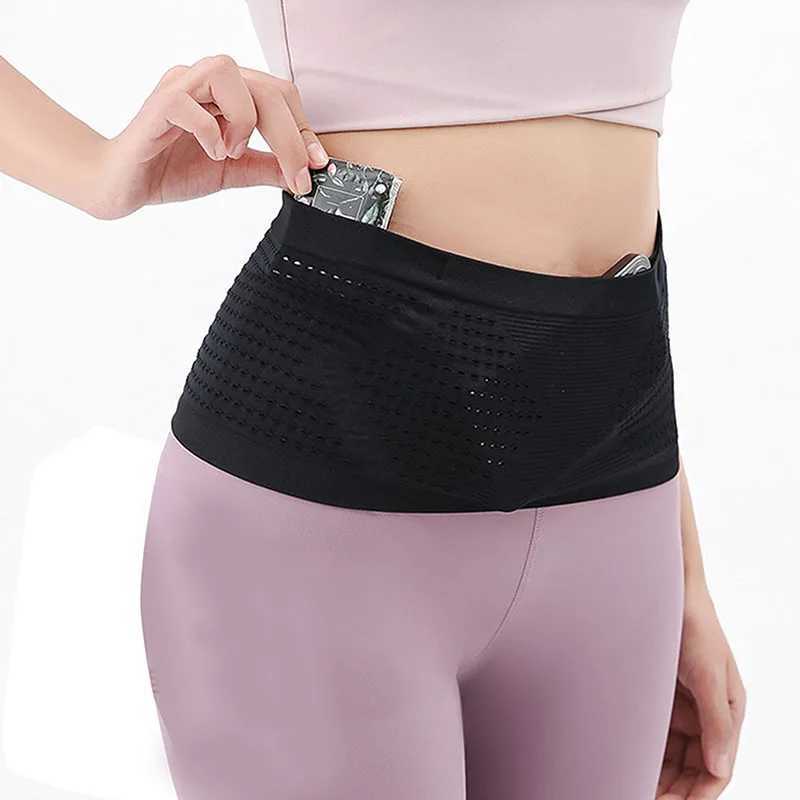 Seamless Invisible Running Waist Belt Bag Gym Bags Unisex Sports Fanny Pack Mobile Phone Bags for Fitness Jogging Cycling XJ240720