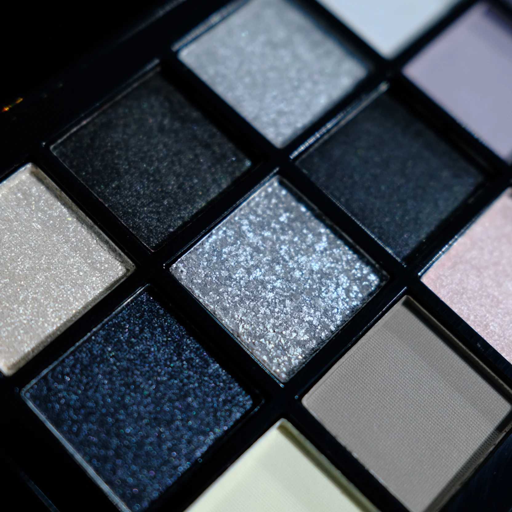 Black Smokey Eyeshadow Palette 15 Colors Punk StyleNeutral Eye Make up Shimmer Pearly Sequin Eyeshadow zxx240720