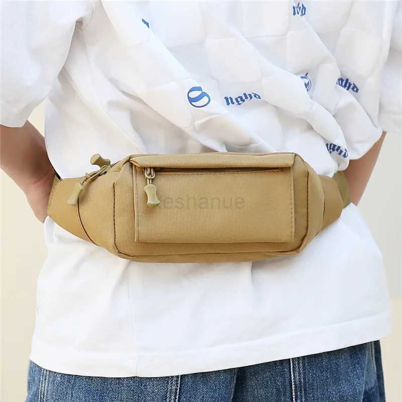 Mens Waist Bag Tactical Pouch Men Women Shoulder Belt Bags Hip Sack Oxford Cloth Waterproof Banana Male Fanny Pack for PhoneXJ240720