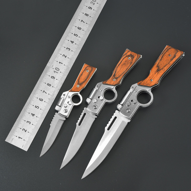 Factory high-density outdoor folding knife camping tactical outdoor knife multi-function survival knife self-defense mini knife