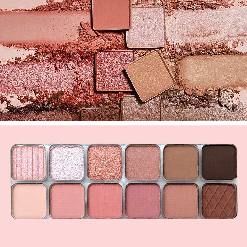 12 Colors Eyeshadow Palette High Pigmented Matte Shimmer Matallic Long Lasting Waterproof Eye Shadow Pallet Travel Size Makeup zxx240720
