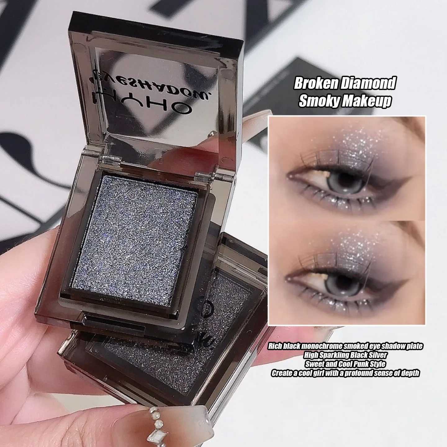 Peach Pink Punk Smoky Eyeshadow Palette Pearlescent Lying Silkworm Brightening Eye Pigment Matte Glitter Press Powder Eye Shadow zxx240720