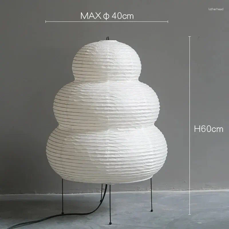 Lamps Table Japanese-style LED Rice Paper Lamp Noguchi Three-tone Light Eye Protection Japanese Living Room El Bedroom Bed