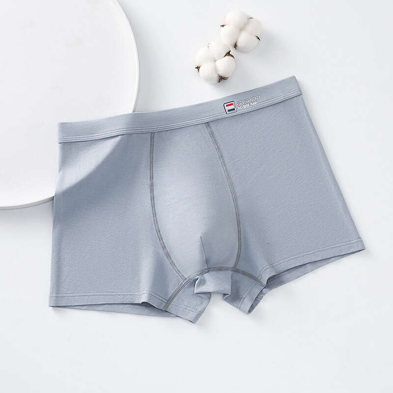 Cotton Printed for Teenagers in Their Developmental Stage, Men's U-shaped Protruding Large Space, No Trace, Student Flat Corner Underwear Boxers 