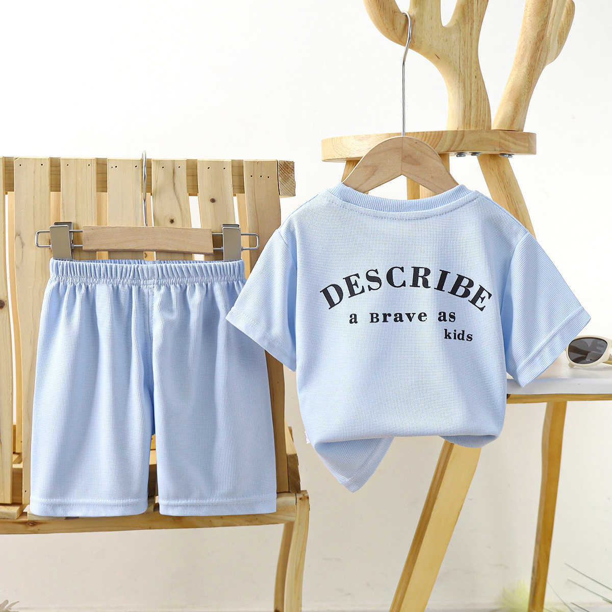 Children's short sleeve set summer new boys Korean version baby clothes boys and girls summer clothes 2024t shirt children's clothes