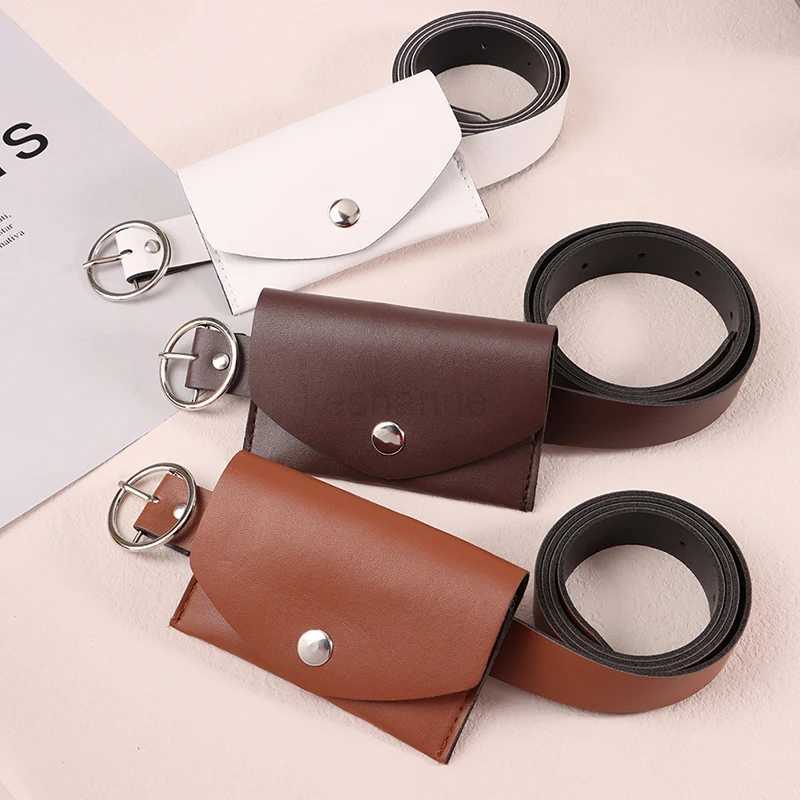 Waist Belt Adjustable PU Waist Pack Metal Buckle Wallet Phone Pouch Ladies Decorative Belts Salesperson Work Bag 100CMXJ240720