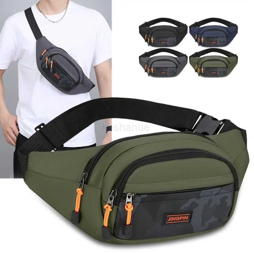 Casual Mens Chest Bag Handbag Lightweight Oxford Fabric Crossbody Shoulder Bag Stylish Mens Waist Packs Male Chest BagXJ240720