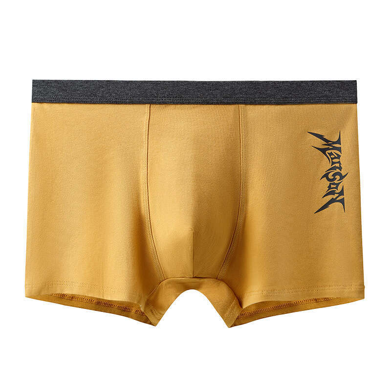 New Trendy Cotton U Convex Large Space Unrestricted Men's Flat Pants Breathable and Comfortable Underwear Men Boxer Designer Boxers Men Sexy Boxe