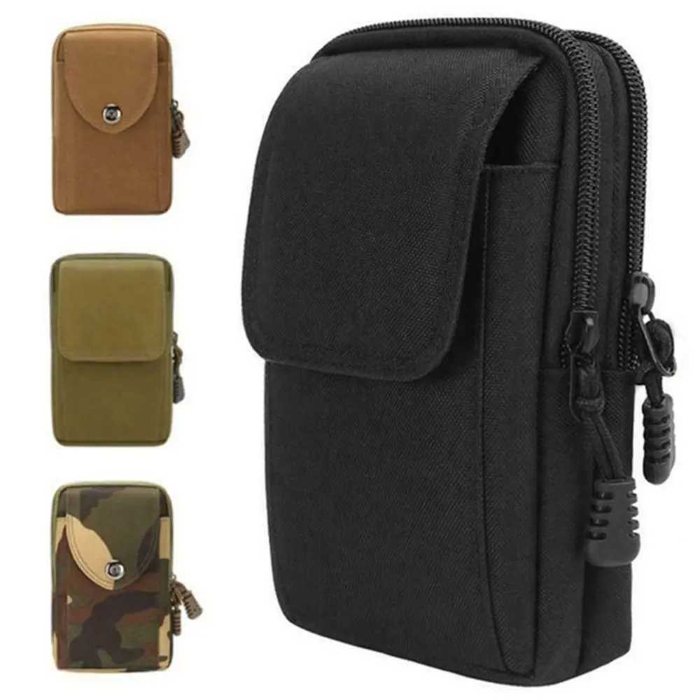 Tactical Molle Pouch Belt Waist Bag Men Tool Bag Mobile Phone Case OutdoorXJ240720