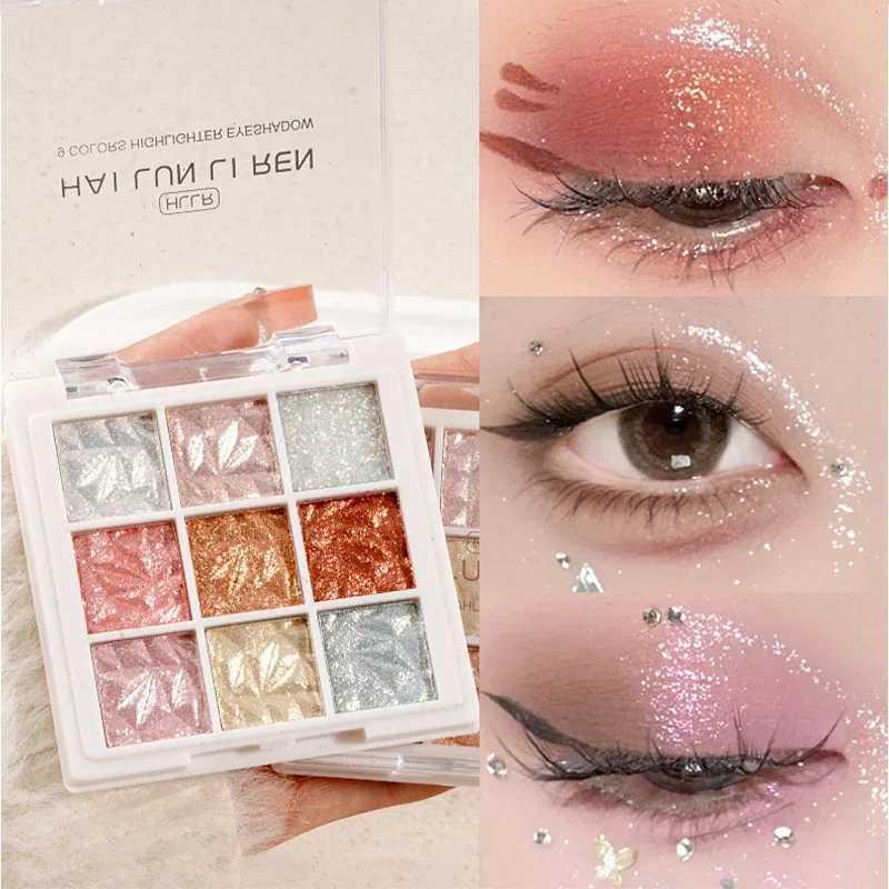 9-Colors Glitter Cherry Blossom Eyeshadow Palette Pearly Matte Charming Shimmer Eye Shadow Pallete Face Blush Makeup Pallet zxx240720