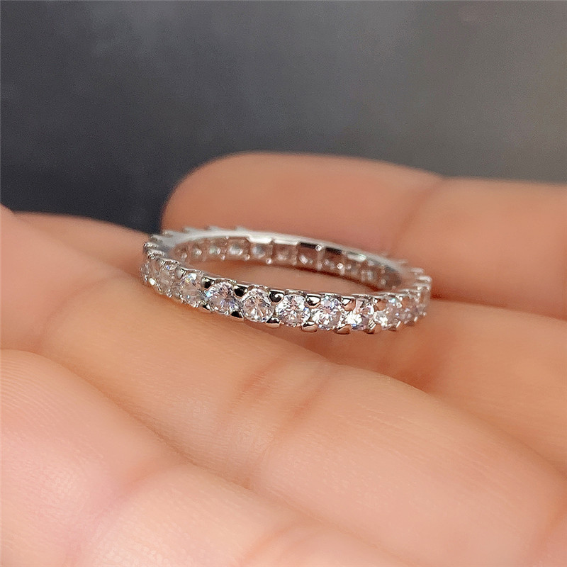 Designer Ring Shiny Diamond Ring Women Men Couple Wedding Ring Luxury Jewelry Ladies Girl Wedding Party Gift Accessories Size 5-12