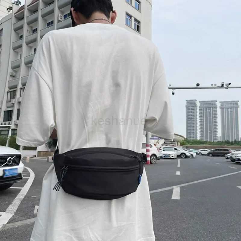 Street Style Waist Bag Hip Pack Woman Nylon Fanny Pack Fashion Shoulder Crossbody Chest Bags Unisex Hip Hop Belt Bag Waist PacksXJ240720