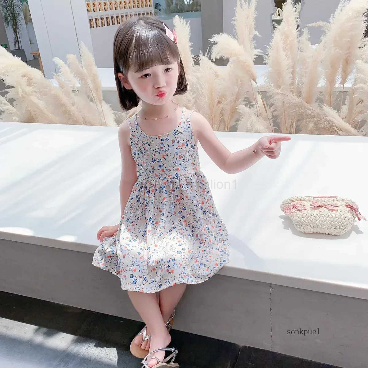 Baby Girls Dress 2024 Summer Chiffon Floral Princess Dresses Cute Kids Sundresses Childrens ClothingXJ240720