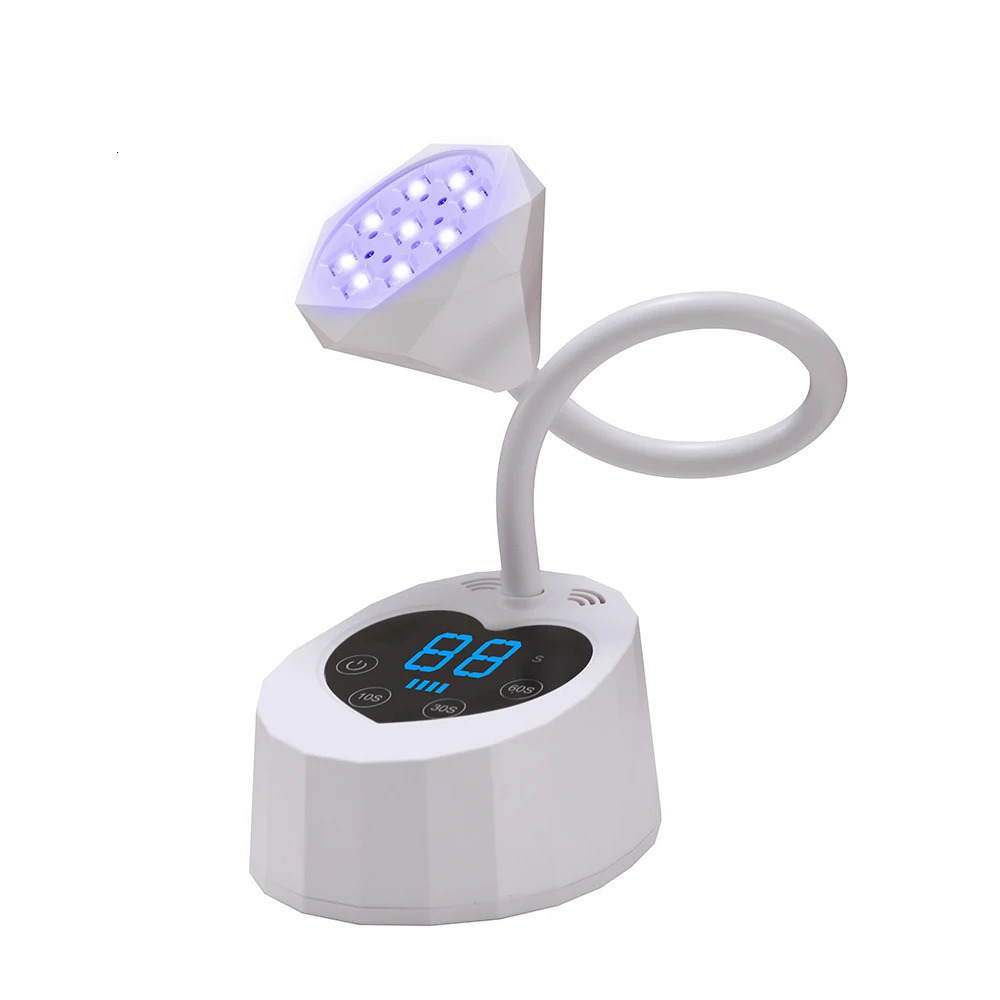 Wireless Nail Lamp LED UV Nail Dryer Rechargeable Auto Sensing Touch Control Fast Drying Nail Light 360° Bendable Table Lamp 240719
