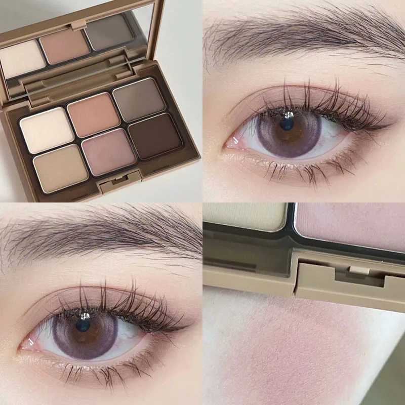 TATIBEAUTY Plain Matte Six Color Eyeshadow Plate Matte Bright Ground Color Original Plate Blush Highlight Contouring Body Plate zxx240720