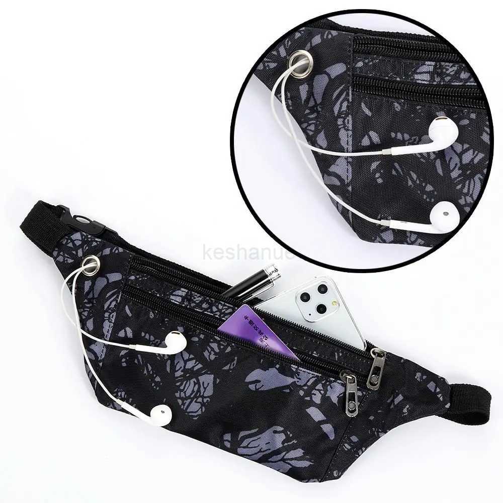 Camouflage Fanny Pack Travel Bum Bag Money Waist Belt Walking Holiday Pouch Ladies Casual Waterproof Chest Pack for Boys GirlsXJ240720