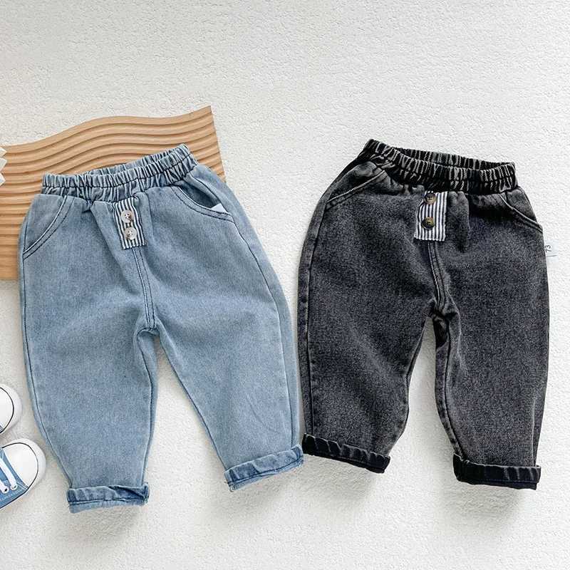 Spring children girls boys solid color jeans autumn casual children girls boys girlsW240718
