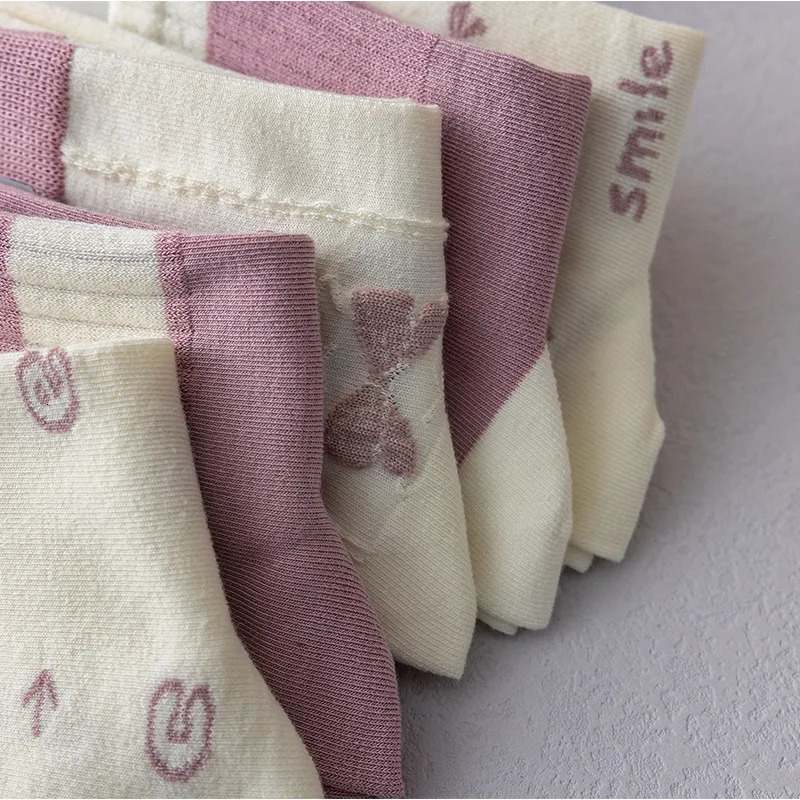 Antibacterial Womens Socks Tube Socks Long-Staple Cotton Autumn and Winter Leisure Womens Socks 240715