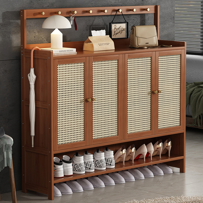 Shoe Cabinet Integrated Cabinet Household Doorway Multi-layer Shoe Rack Simple Rental House Dust-proof Home Storage Shoe Rack Space-saving