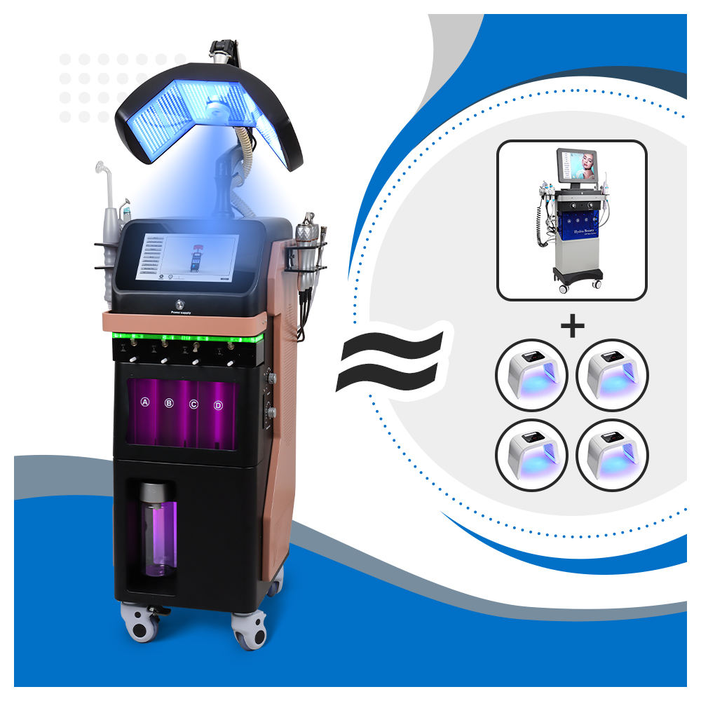 High Efficiency Beauty Diamond Aqua Peeling Beauty Oxygen Jet Dermabrasion Beauty Cleaning Beauty Face Machine Skin Care Tightening With Red Light The