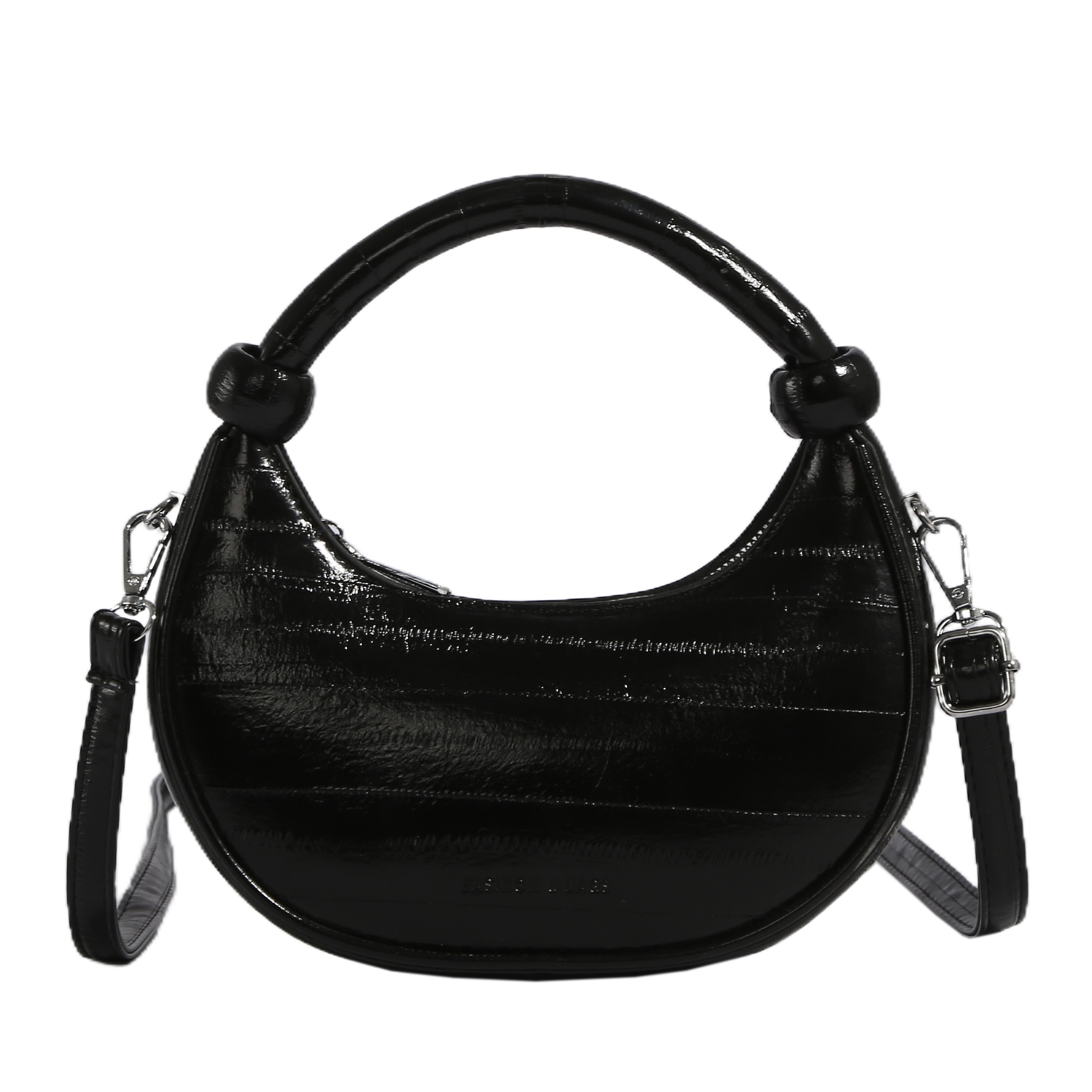 The tote bag Summer Wholesale Products Half Moon Handbags Ladies Simple Design Ladies Fashion Bags with Custom Printed Logo