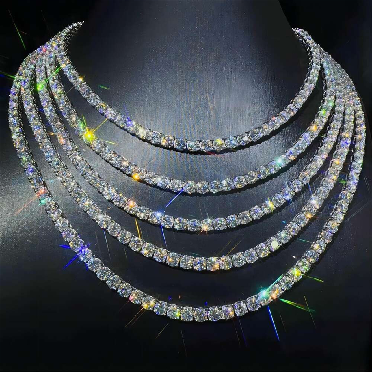 nature moissanite designer jewelry necklace ice out chains fashion bracelet cuban k love gift tennis chain charms jewelery