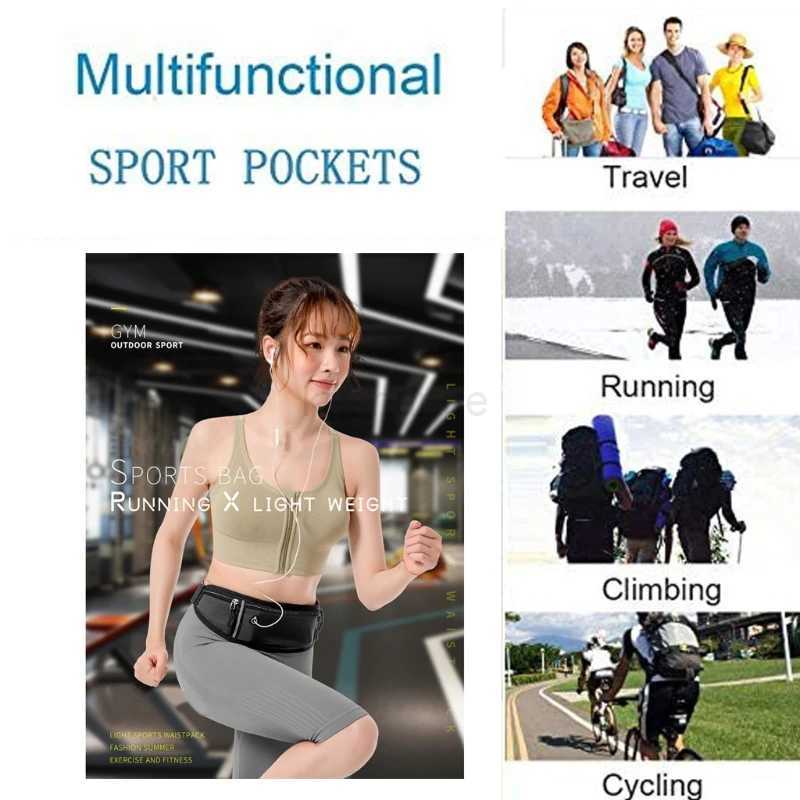 Adjustable Running Runners Belt Workout Waist Bag Elastic Phone Holder Fanny Pack for Unisex Jogging PocketXJ240720