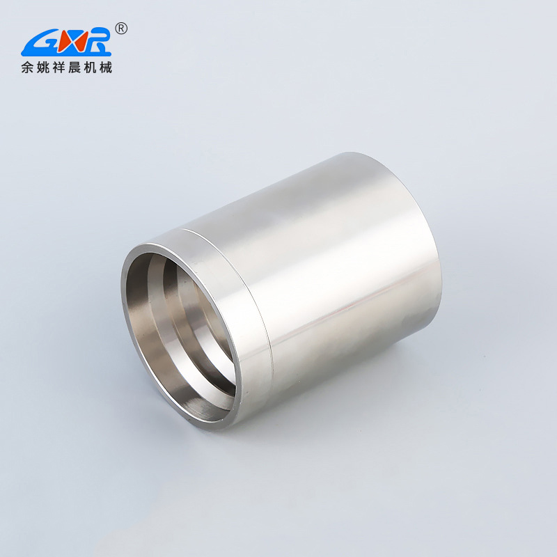 Stainless steel sleeve manufacturer supplies card sleeve type pipe joint with smooth surface and internal thread sleeve cap
