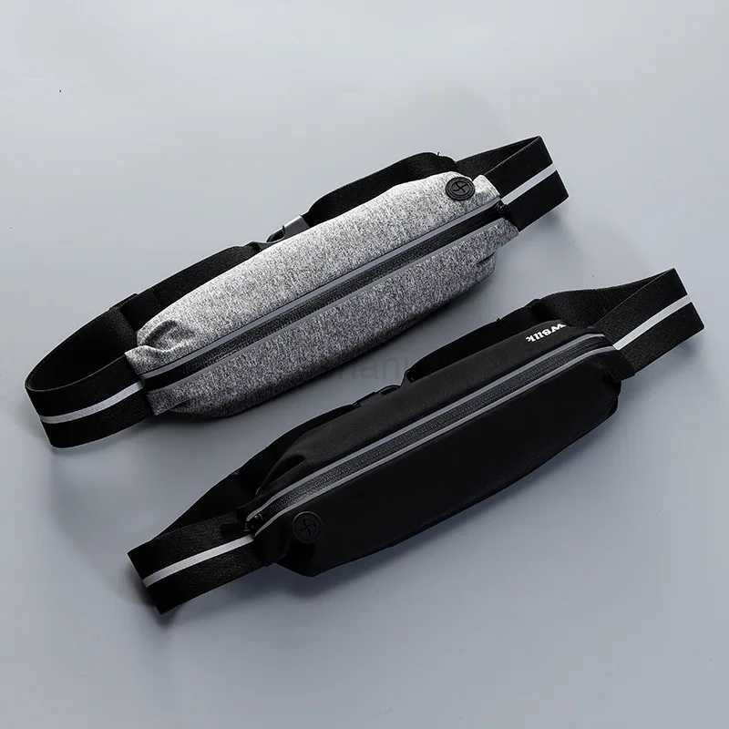 Hidden Sport Running Waist Bag Spandex Men Women Belt Pouch Mobile Phone Storage Case Gym Bum Bag Light Fanny Pack WaterproofXJ240720