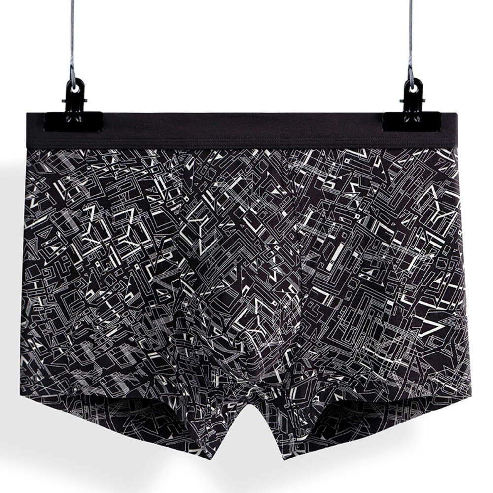 Printed with Seamless Waist and Flat Underwear, Men's Printed Four Corner U-shaped Convex Underwear Mens Boxers Boxer Panties Boxers for Men Shor