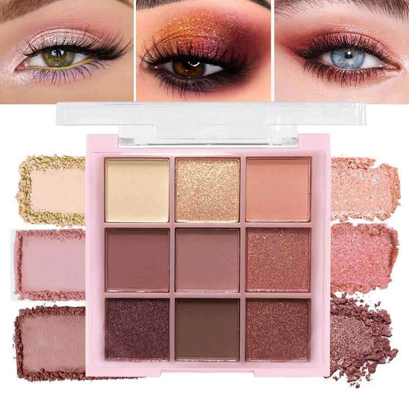 9 Colors Korean Eye Shadow Palette Girlcult Female Makeup Rare Beauty Eye Make-up Pallet Glitter Mini Travel Size Eyeshadow zxx240720