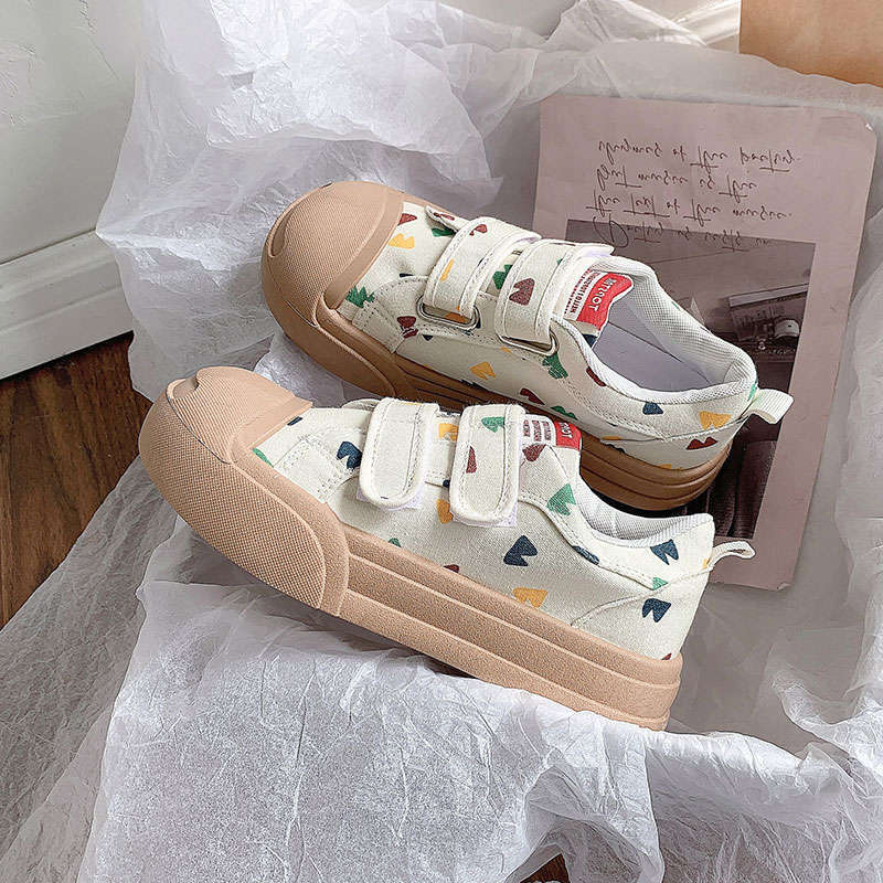 Women Cute Ddmysports Style Autumn Thick Sole New Design Casual Shoes Beige Free Shipping Outdoor