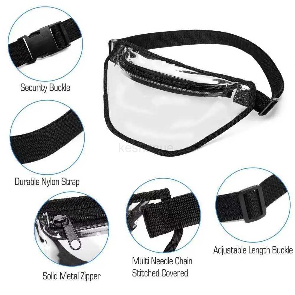 Waterproof Phone Pouch Fashion Floating PVC Waist Pack Transparent with Waist Strap Fanny Pack BagXJ240720
